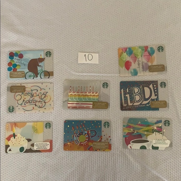 Starbucks GIFT CARD UNIQUE EARE TO FIND BIRTHDAY - Picture 1 of 3